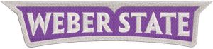 Weber State Wildcats wordmark logo embroidery design