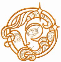 Fairy sun 2 embroidery design