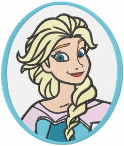 Frame with Elsa embroidery design