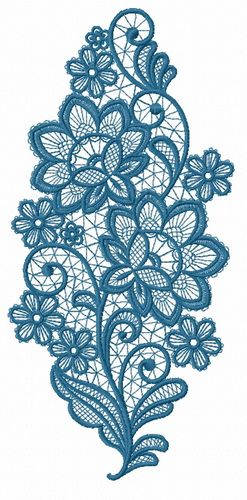 Lace flower 13 machine embroidery design