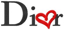 Dior love logo