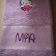 Embroidered Hello Kitty Ballerina design on towel
