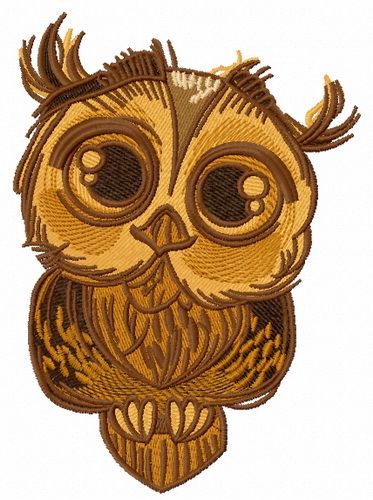 Cute owl 5 machine embroidery design