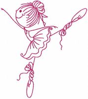 I love ballet free embroidery design
