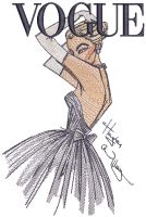 Vogue Girl embroidery design