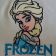 Embroidered Elsa design on pillowcase