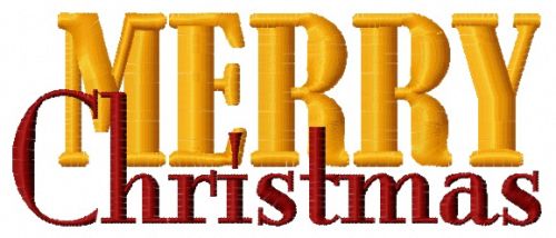 Merry Christmas 7 machine embroidery design