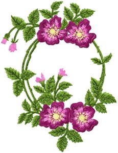 Briar Rose embroidery design