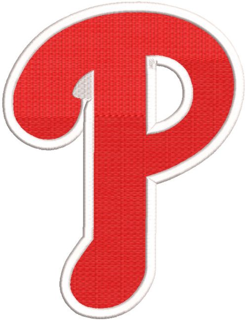 Philadelphia Phillies Alternative logo embroidery design