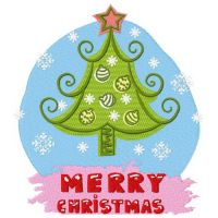 New Year tree 2 embroidery design