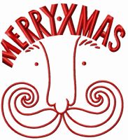 Santa's face 4 embroidery design