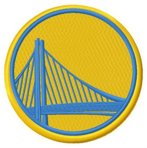 Golden State Warriors logo 2 machine embroidery design