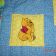 Winnie pooh design on quilt embroidered