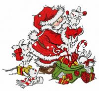 Presents for bunnies 2 embroidery design