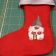 Christmas stocking with gnome design
