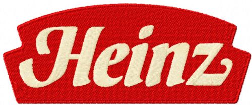 Heinz logo machine embroidery design