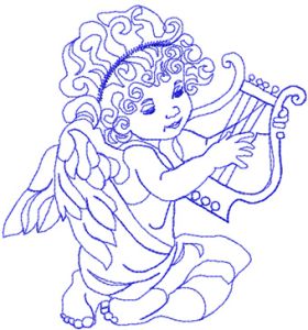 Little Angel embroidery design