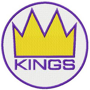 Seattle Kings 2014 logo embroidery design