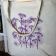 Cotton shopping bag embroidered