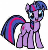 Twilight Sparkle embroidery design