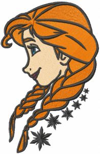 Anna loving time embroidery design