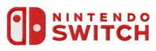 Nintendo Switch logo embroidery design