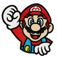 Bravo Mario embroidery design