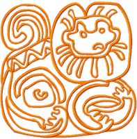 Big Cat Hunting embroidery design