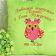 Spring owl embroidery design on pillowcase