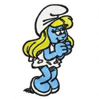 Smurf Girl 1 embroidery design