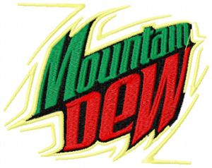 Mountain Dew embroidery design
