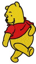 Winnie Pooh walking 4 embroidery design
