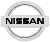 Nissan logo embroidery design