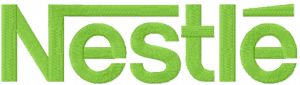 Nestle logo embroidery design