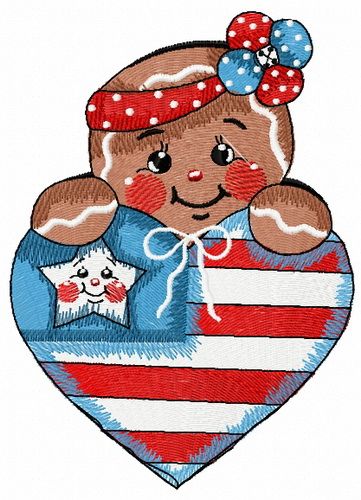 American gingerbread 2 machine embroidery design
