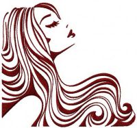 Mysterious lady embroidery design