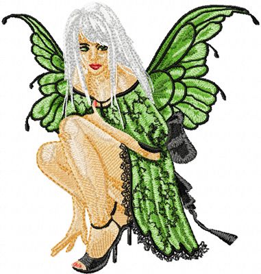 Modern Fairy 2 machine embroidery design