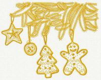 Hand drawn Christmas 2 embroidery design