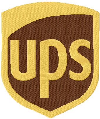 UPS logo machine embroidery design