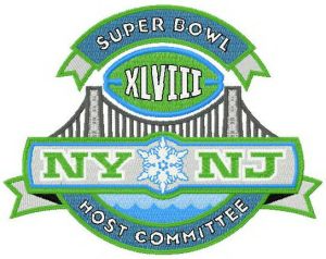 NY NJ logo embroidery design