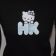 Embroidered HK new Hello Kitty label design on t-shirt