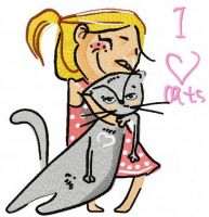 Enchanted Cat Cuddles embroidery design