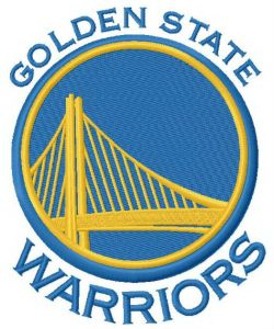 Golden State Warriors logo embroidery design