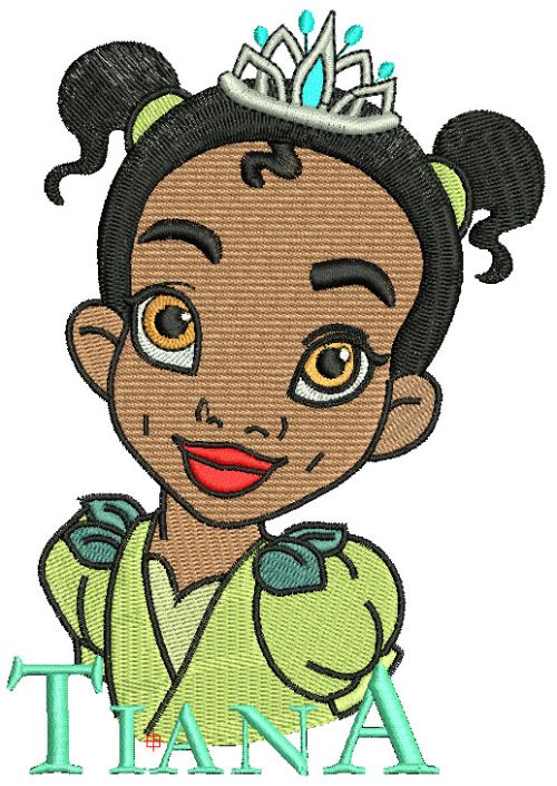 Young Tiana 2 machine embroidery design