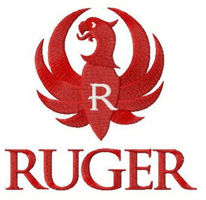 Ruger logo machine embroidery design