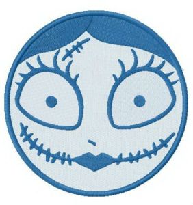Sally's face embroidery design