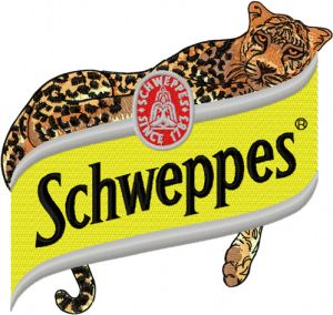 Schweppes Logo  embroidery design