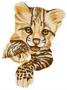 Small predator embroidery design