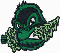 Eugene Emeralds cap logo embroidery design