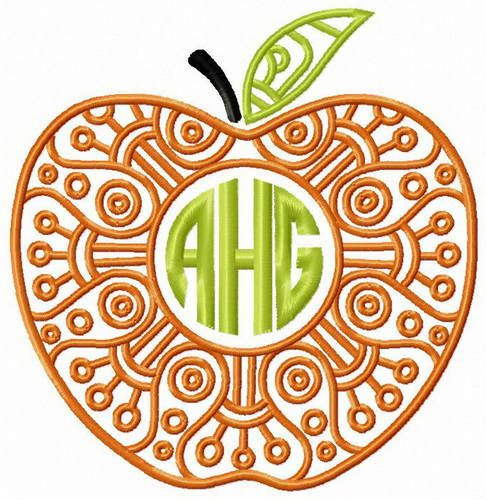 AHG apple machine embroidery design